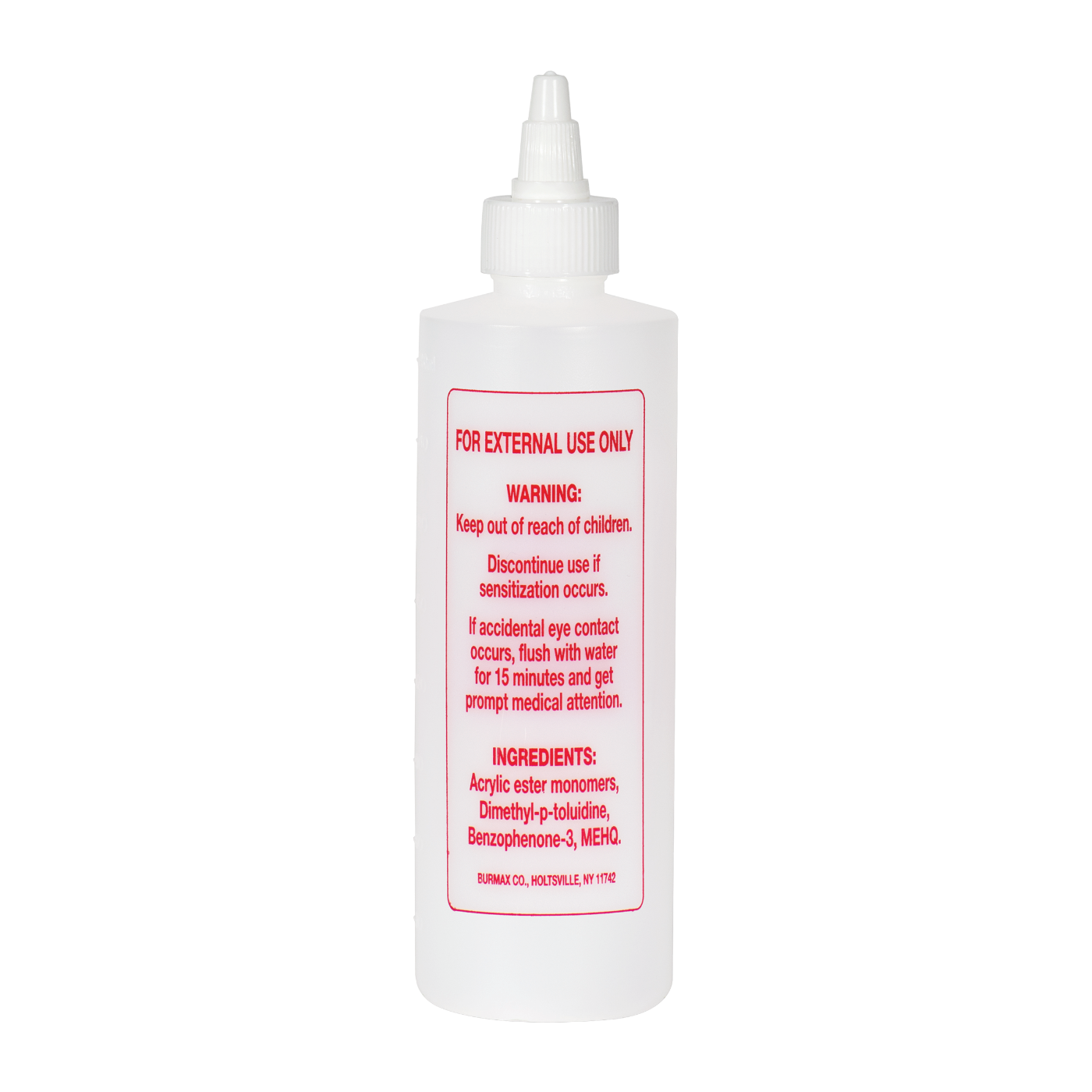 Imprinted Twist Top Bottle Liquid Monomer 8 oz