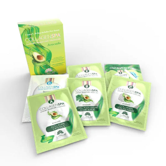 La Palm Collagen Spa 6 Step Pedicure Kit - Avocado