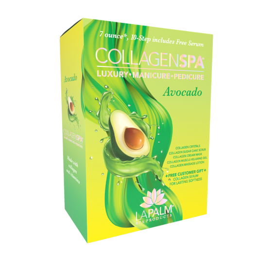 La Palm Collagen Spa 6 Step Pedicure Kit - Avocado