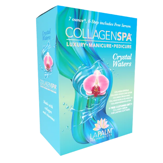 La Palm Collagen Spa 6 Step Pedicure Kit - Crystal Waters