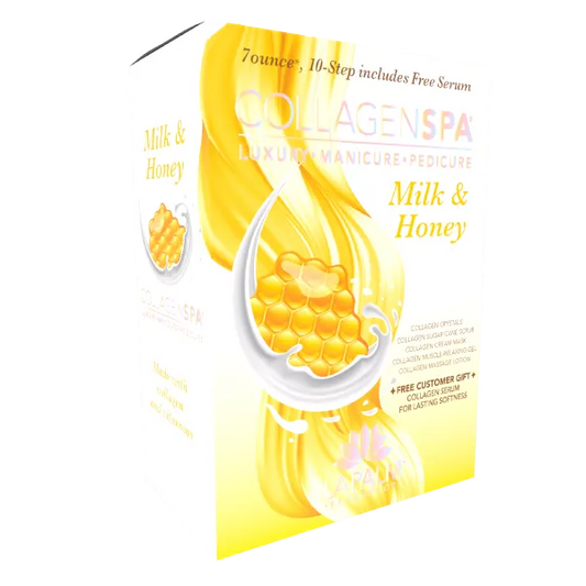 La Palm Collagen Spa 6 Step Pedicure Kit - Milk & Honey