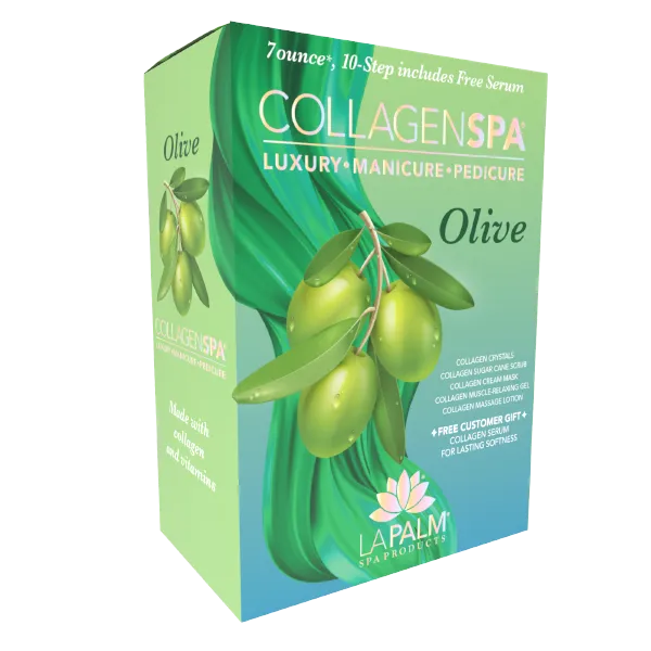 La Palm Collagen Spa 6 Step Pedicure Kit - Olive