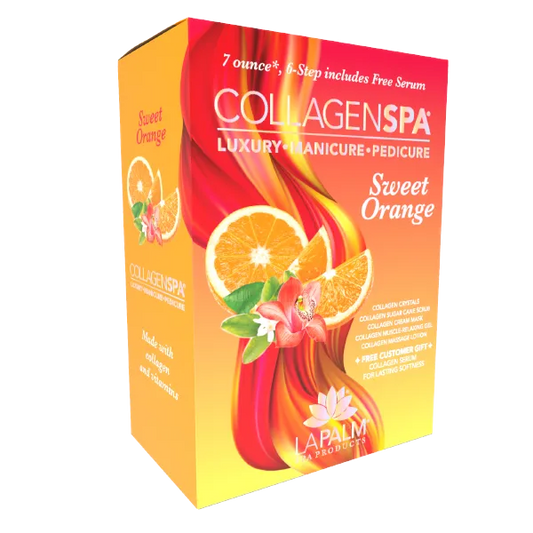La Palm Collagen Spa 6 Step Pedicure Kit - Sweet Orange