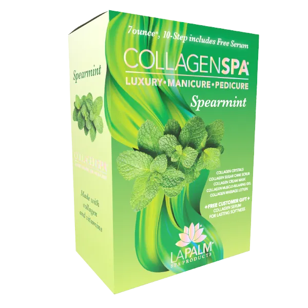 La Palm Collagen Spa 6 Step Pedicure Kit - Spearmint
