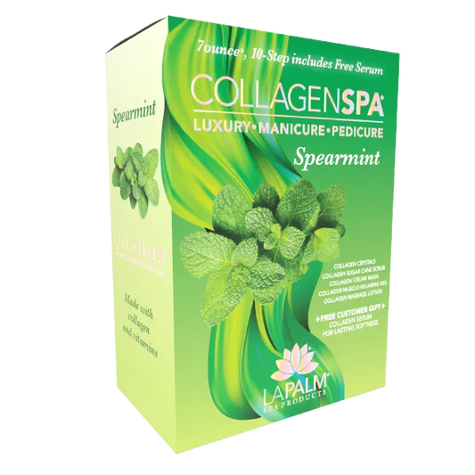 La Palm Collagen Spa 6 Step Pedicure Kit - Spearmint