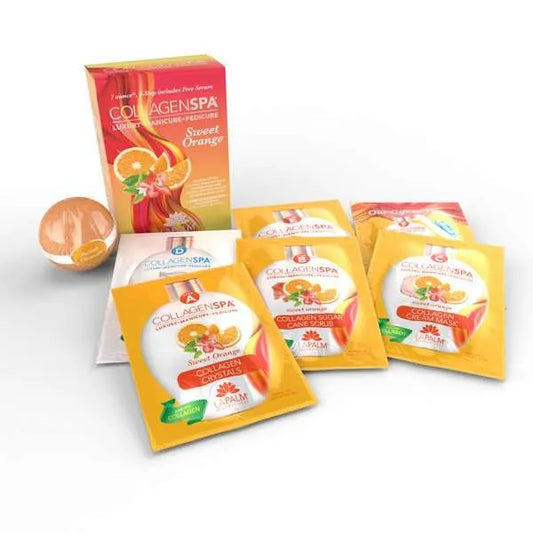 La Palm Collagen Spa 6 Step Pedicure Kit - Sweet Orange