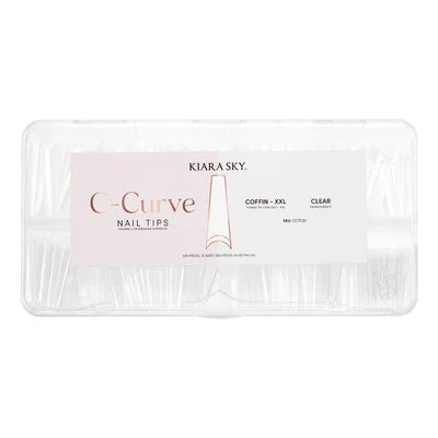 Kiara Sky Coffin Nail Tips XXL - Clear