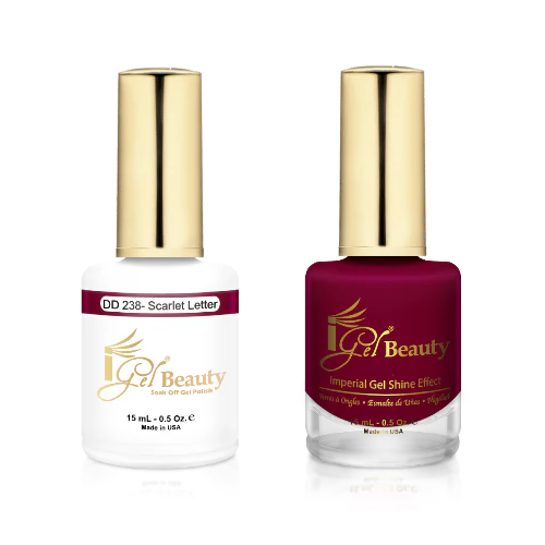 iGel Gel & Polish Duo, DD238 - Scarlet Letter