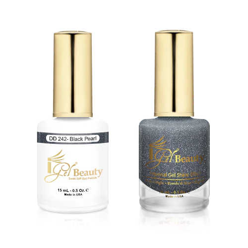 iGel Gel & Polish Duo, DD242 - Black Pearl