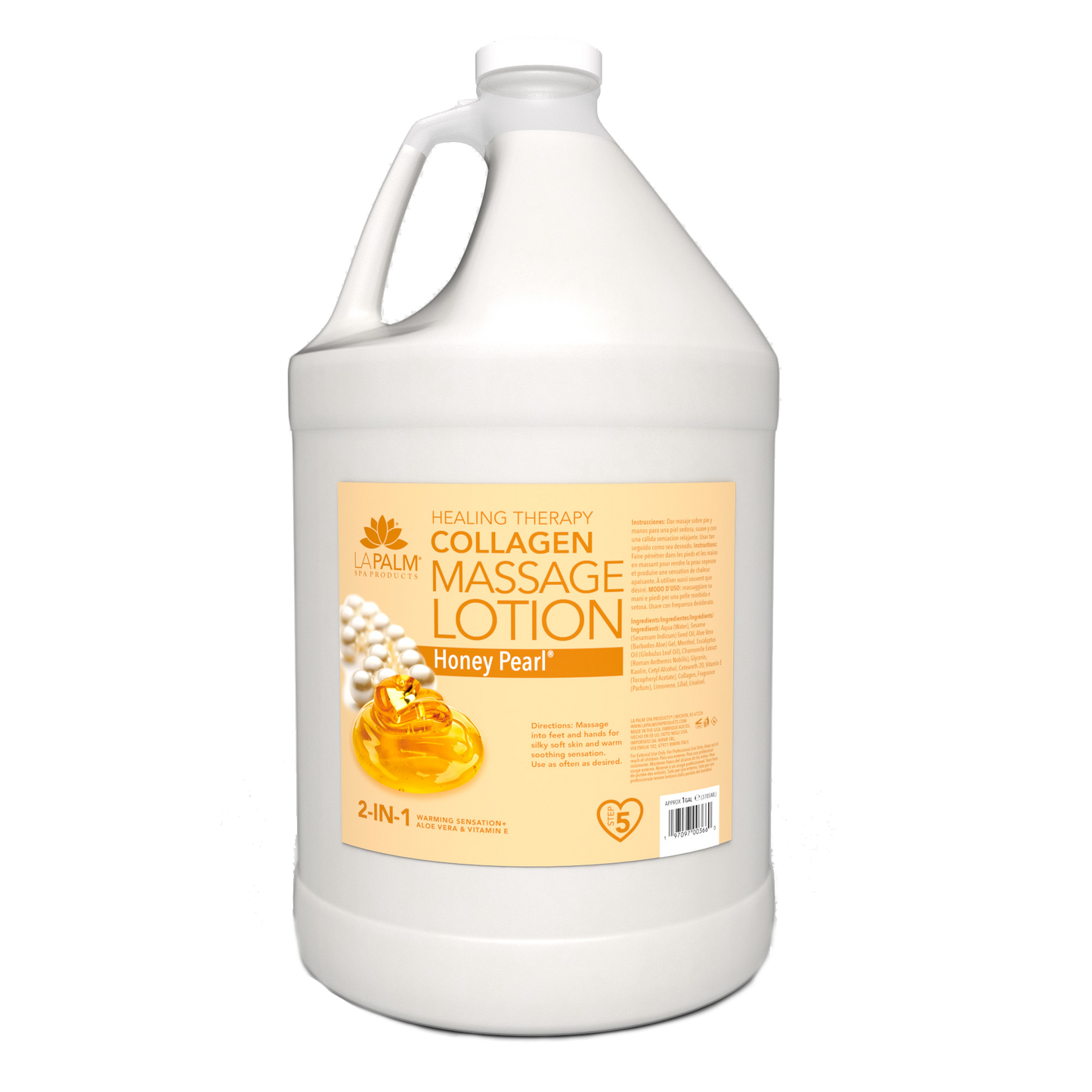 La Palm Healing Therapy Massage Lotion - Honey Pearl