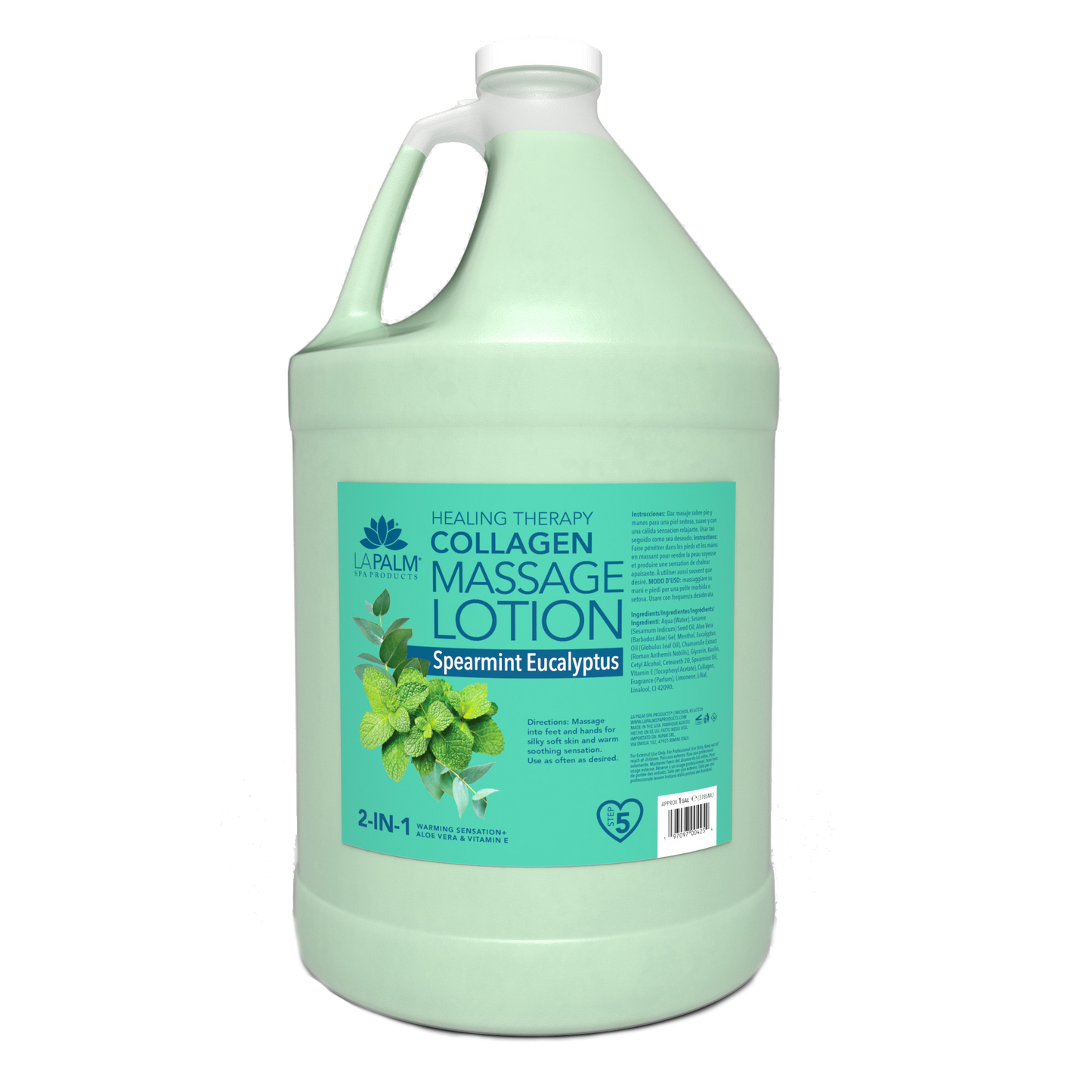 La Palm Healing Therapy Massage Lotion - Spearmint Eucalyptus