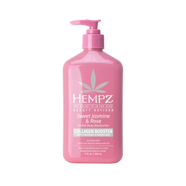Hempz Sweet Jasmine & Rose Herbal Body Moisturizer with Collagen Booster