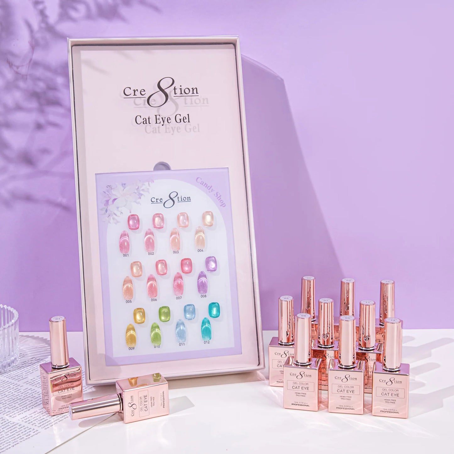Cre8tion Cat Eye Candy Shop Kit - 12 Colors