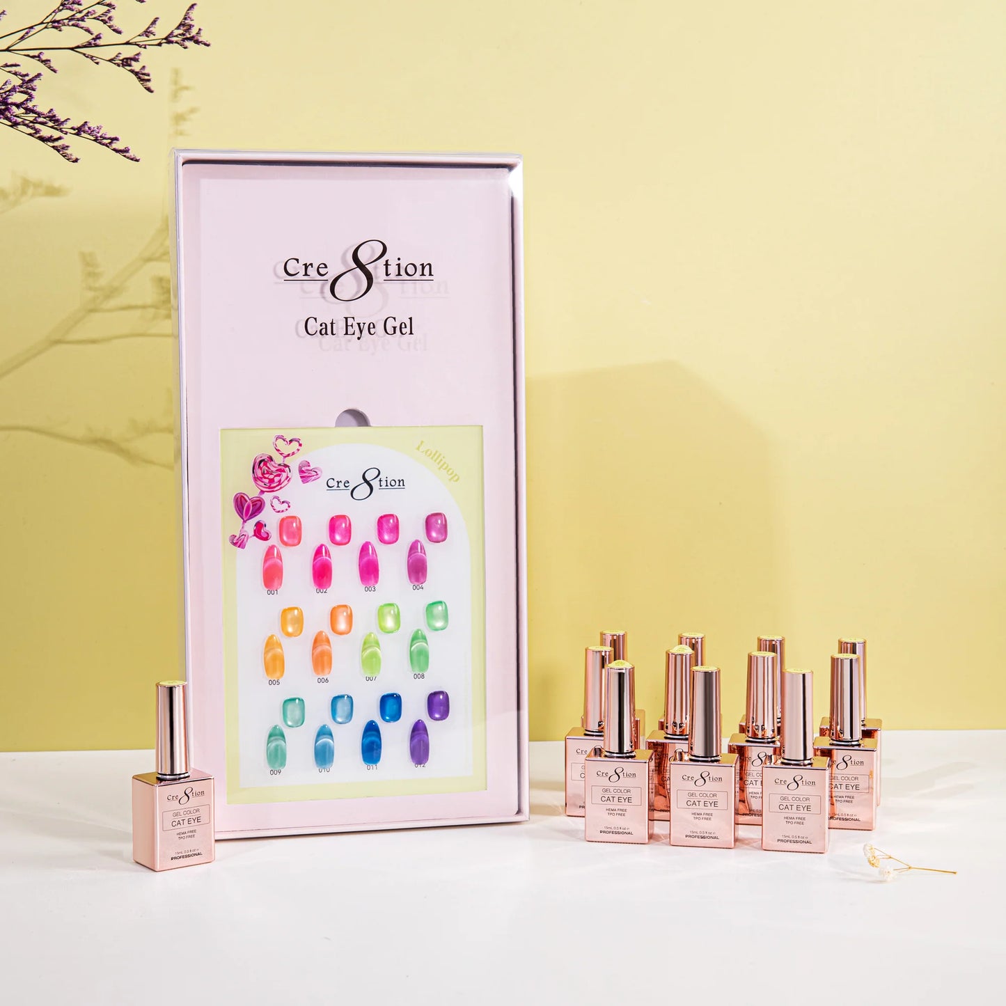 Cre8tion Cat Eye Lollipops Kit - 12 Colors