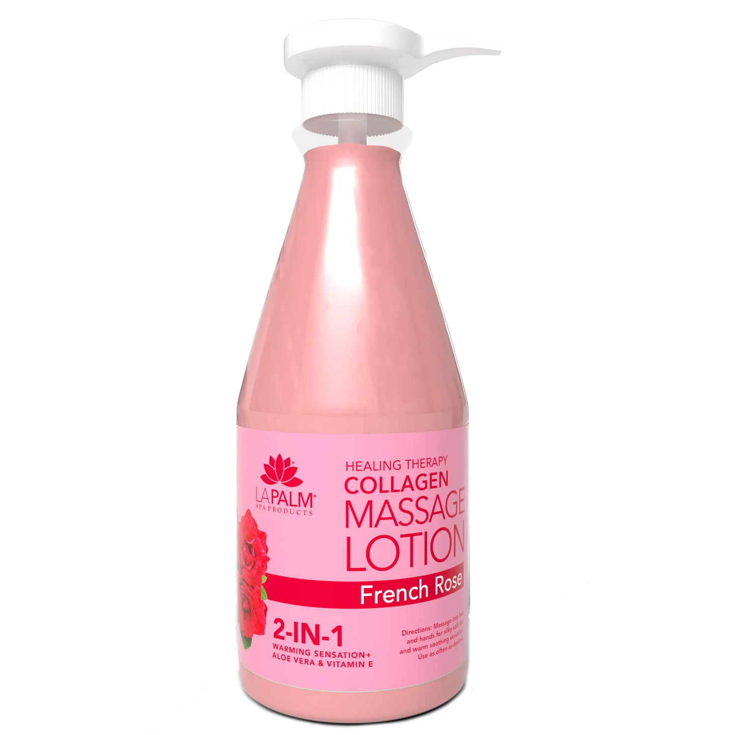 La Palm Healing Therapy Massage Lotion - French Rose
