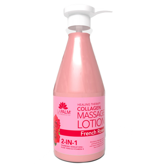 La Palm Healing Therapy Massage Lotion - French Rose