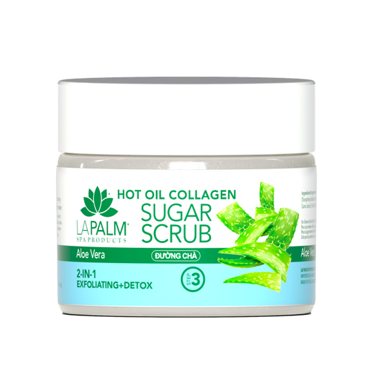 La Palm Hot Oil Sugar Scrub Aloe Vera