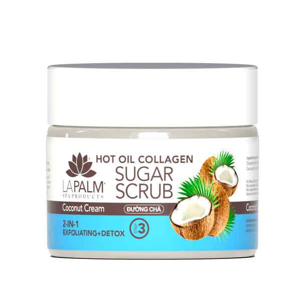 La Palm Hot Oil Sugar Scrub - Coconut Cream