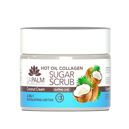 La Palm Hot Oil Sugar Scrub - Coconut Cream