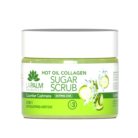 La Palm Hot Oil Sugar Scrub - Cucumber Cashmere