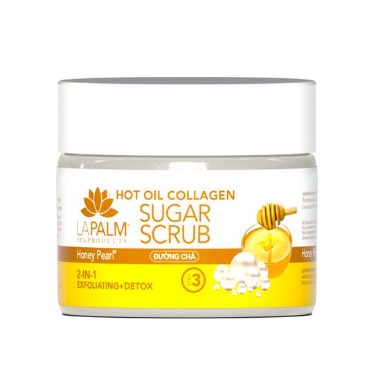 La Palm Hot Oil Sugar Scrub - Honey Pearl