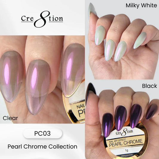 Cre8tion Pearl Chrome Nail Art Effect 1g - 03
