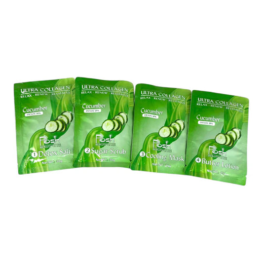 Posh Collagen Pedi Spa 4 Step - Cucumber