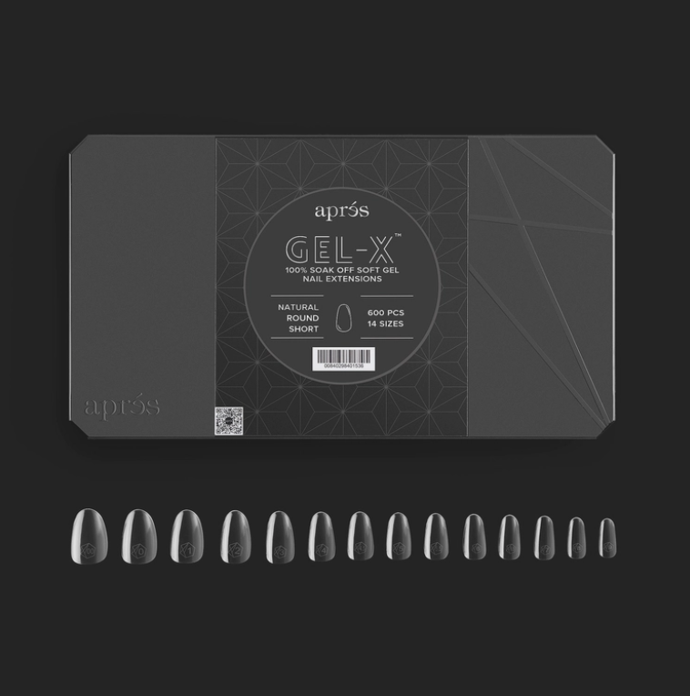 Gel-X® Natural Round Short Box of Tips - Pro (600pcs)