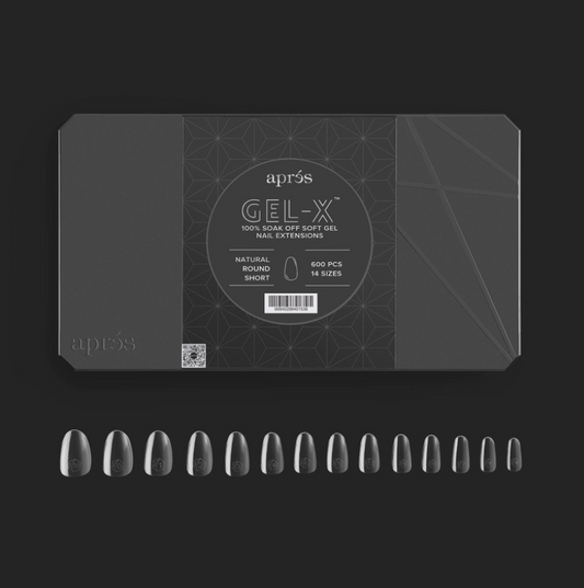 Gel-X® Natural Round Short Box of Tips - Pro (600pcs)