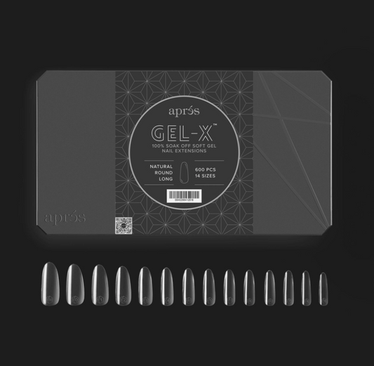 Gel-X® Natural Round Long Box of Tips - Pro (600pcs)