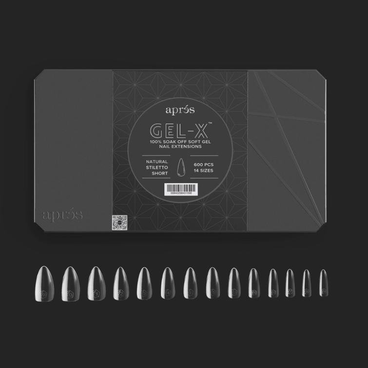 Gel-X® Natural Stiletto Short Box of Tips - Pro (600pcs)