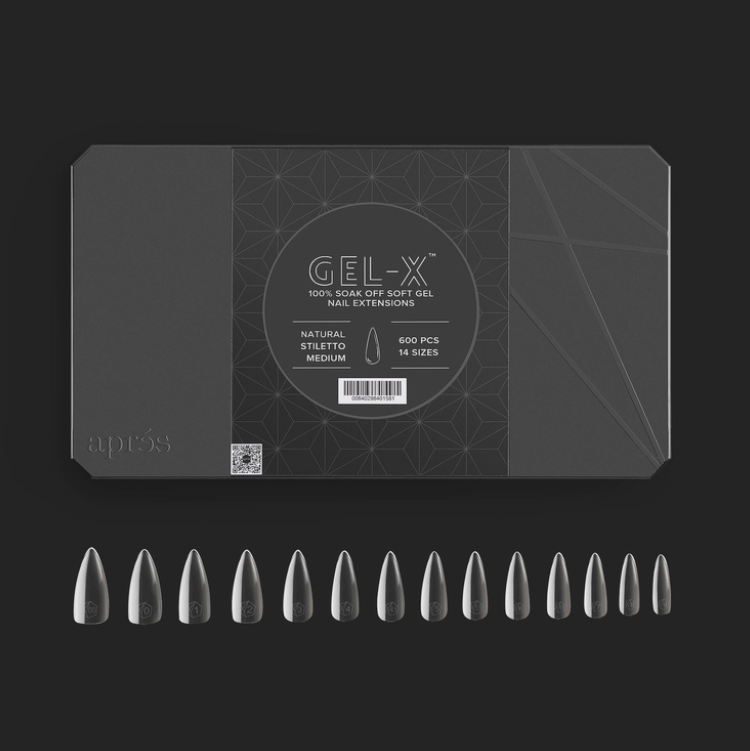 Gel-X® Natural Stiletto Medium Box of Tips - Pro (600pcs)