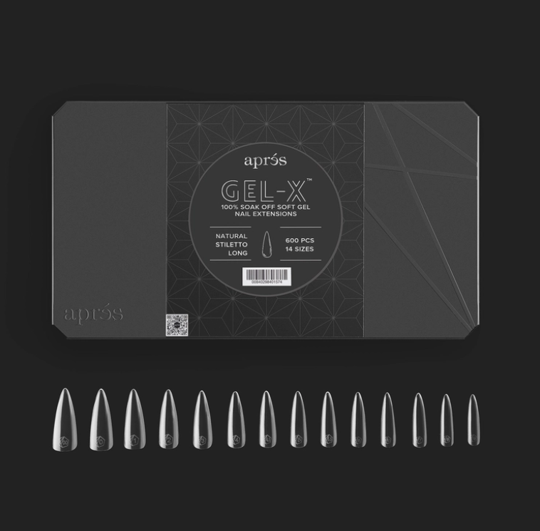 Gel-X® Natural Stiletto Long Box of Tips - Pro (600pcs)