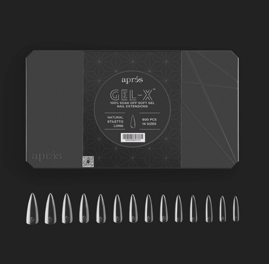 Gel-X® Natural Stiletto Long Box of Tips - Pro (600pcs)