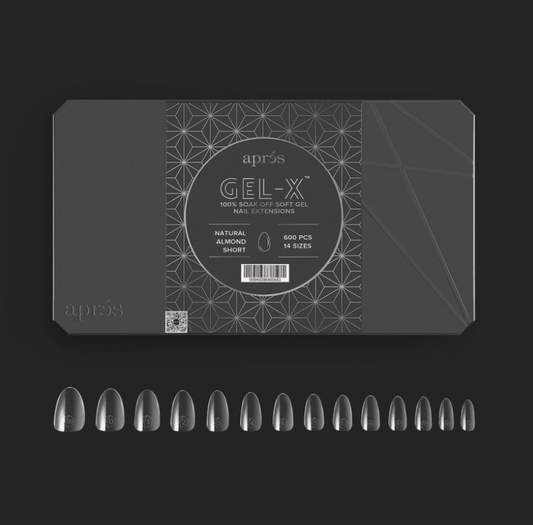 Gel-X® Natural Almond Short Box of Tips - Pro (600pcs)