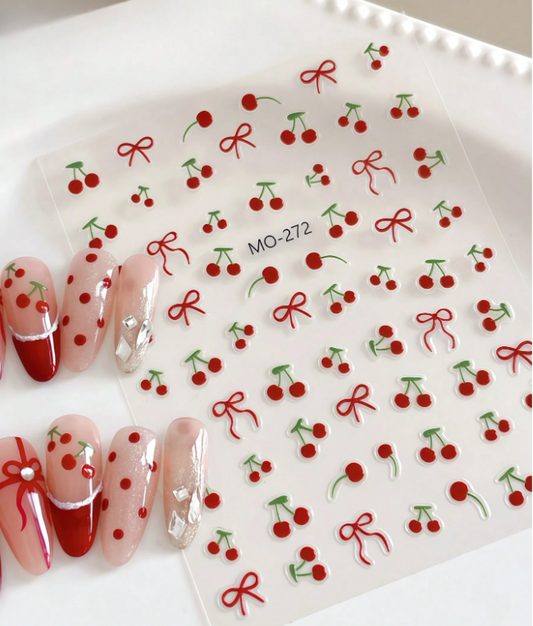 Cherry Nail Stickers