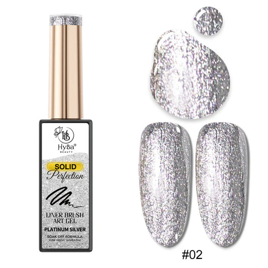 Hyba Platinum Silver Liner Gel #02