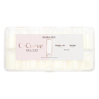 Kiara Sky Square Nail Tips XXL - Natural