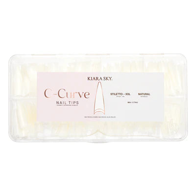 Kiara Sky Stiletto Nail Tips XXL - Natural