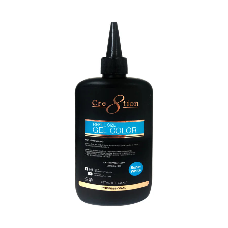 Cre8tion - Soak Off Gel System - Super White