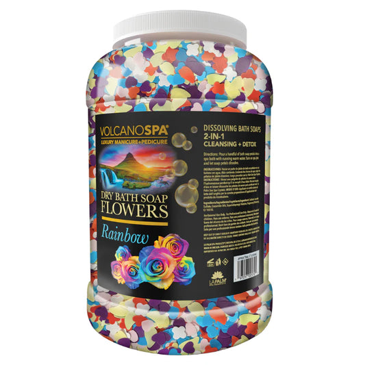 Volcano Dry Bath Soap Flowers - Rainbow