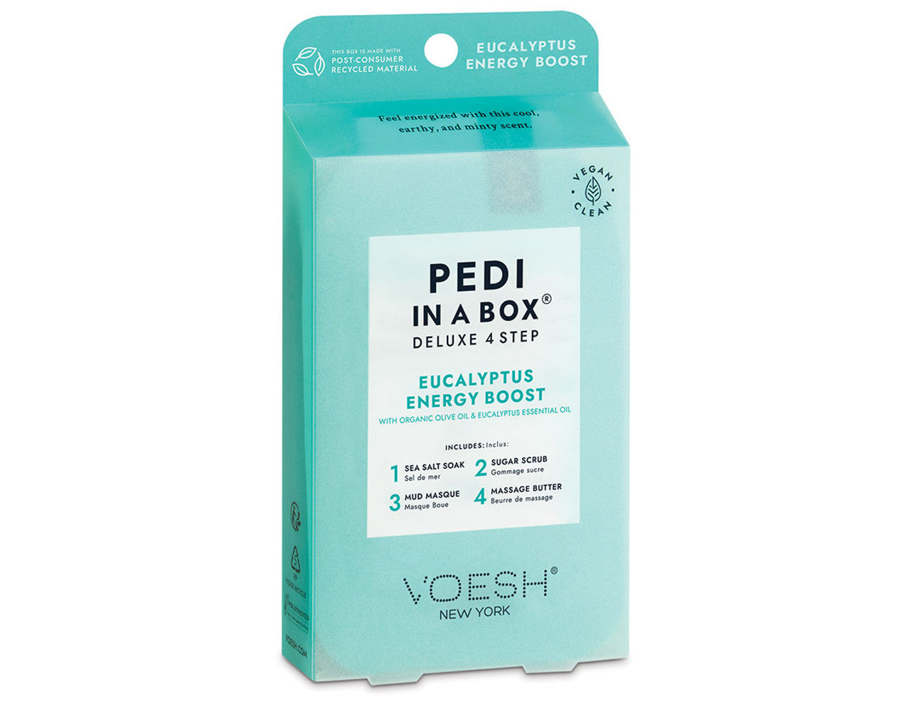 VOESH® Pedi in a Box 4 Step - Eucalyptus Energy Boost