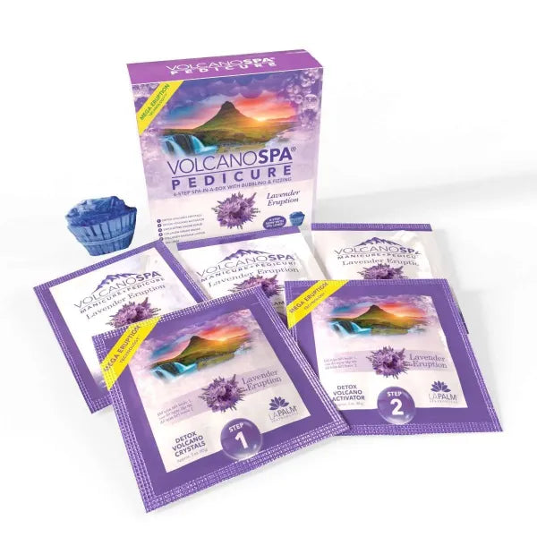 VolcanoSpa Pedi in a Box 6 Step - Lavender Eruption
