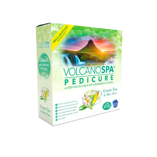VolcanoSpa Pedi in a Box 6 Step - Green Tea & Aloe Vera