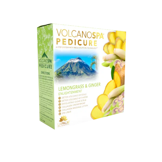 VolcanoSpa Pedi in a Box 6 Step - Lemongrass & Ginger