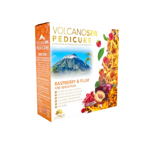 VolcanoSpa Pedi in a Box 6 Step - Raspberry & Plum