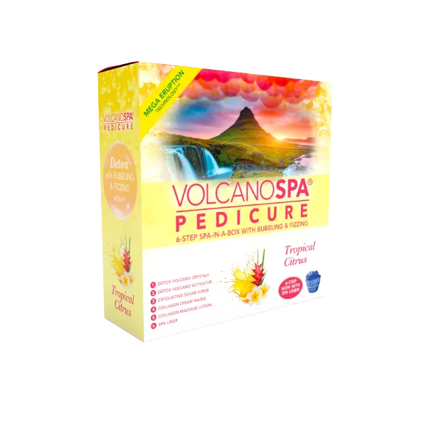 VolcanoSpa Pedi in a Box 6 Step - Tropical Citrus