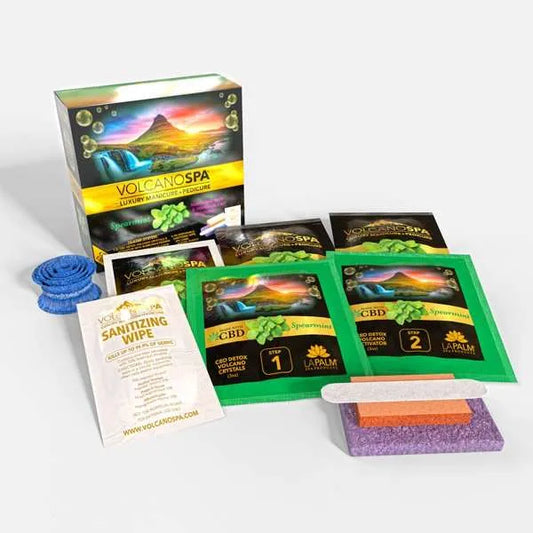 VolcanoSpa CBD Pedi in a Box 6 Step - Spearmint