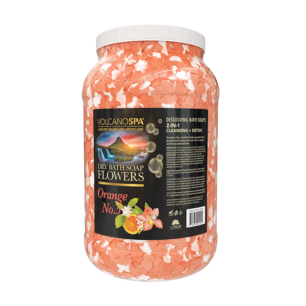 Volcano Dry Bath Soap Flowers - Orange No.5