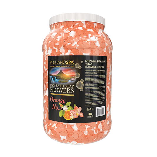 Volcano Dry Bath Soap Flowers - Orange No.5
